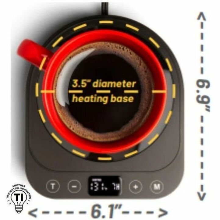 VCTHTZ300 - Keep your beverages warm with the Heetz Cup Warmer, designed for those who appreciate their coffee and tea just the way they like it-hot! This energy-efficient cup warmer not only maintains your favorite drinks at the perfect temperature but also enhances your daily routine. Imagine tackling your workload with a consistently warm cup by your side, making every sip a pleasure.With adjustable temperature settings, you can select from four heating modes to ensure your drink stays at the ideal warmth for longer periods. No need for constant trips to the microwave, which helps you stay focused and productive throughout your busy day. Whether you're working from home or in an office, this cup warmer is the perfect companion.The versatile heating surface is compatible with a wide variety of mugs, allowing you to use your favorite one without concern.Worried about leaving it on The automatic shutoff feature provides peace of mind if it's accidentally left unattended. Perfect for busy professionals, tea enthusiasts, or anyone who needs their warm drink fix.Fast Heating: Keeps your coffee or tea warm instantly for uninterrupted enjoyment.Adjustable Temperature Settings: Choose your perfect temperature to suit your beverage preference.Candle Warmer Function: Enjoy your favorite scents safely in any space.Automatic Shutoff: Ensures safety and worry-free operation.
