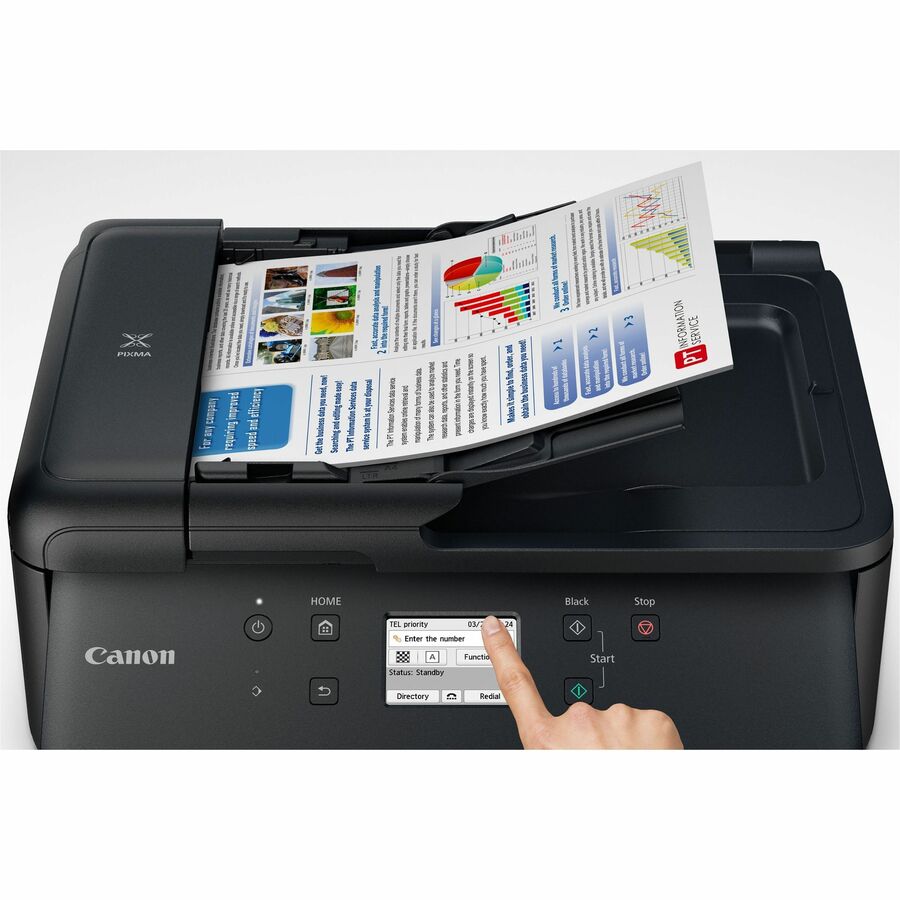 Canon PIXMA TR7620a Wired Inkjet Multifunction Printer - Color