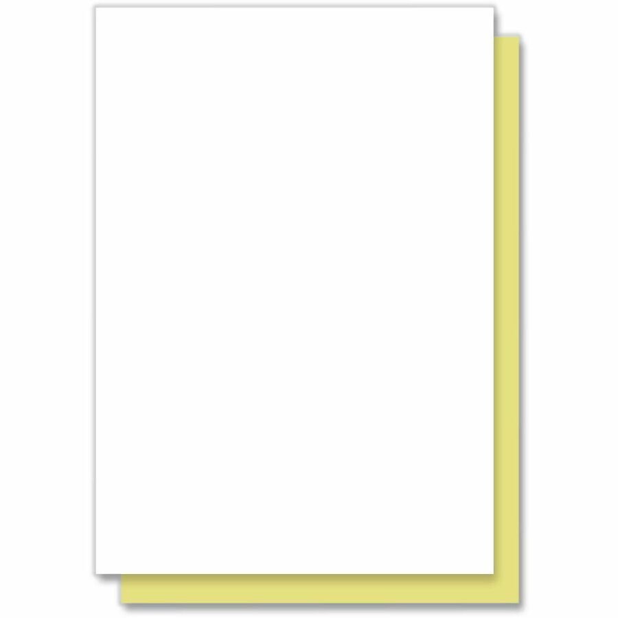 ICONEX Carbonless Paper - Letter - 8 1/2" x 11" - White/Canary - 2500 / Carton