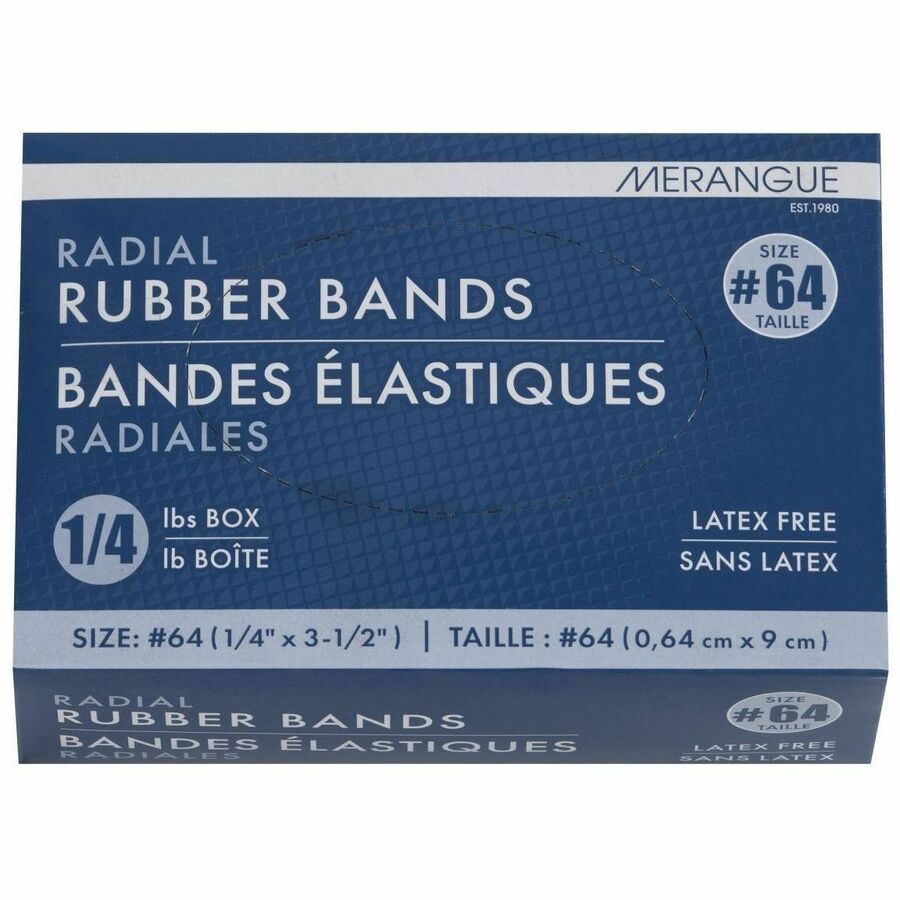 Merangue 1/4 Pound Box Size #64 Rubber Bands