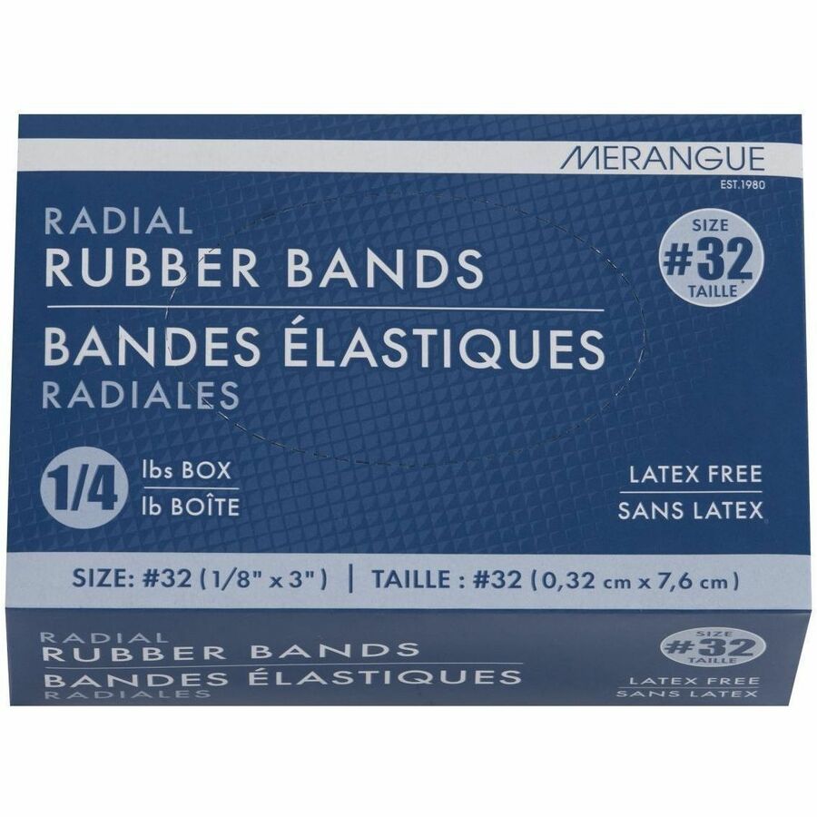 Merangue 1/4 Pound Box Size #32 Rubber Bands