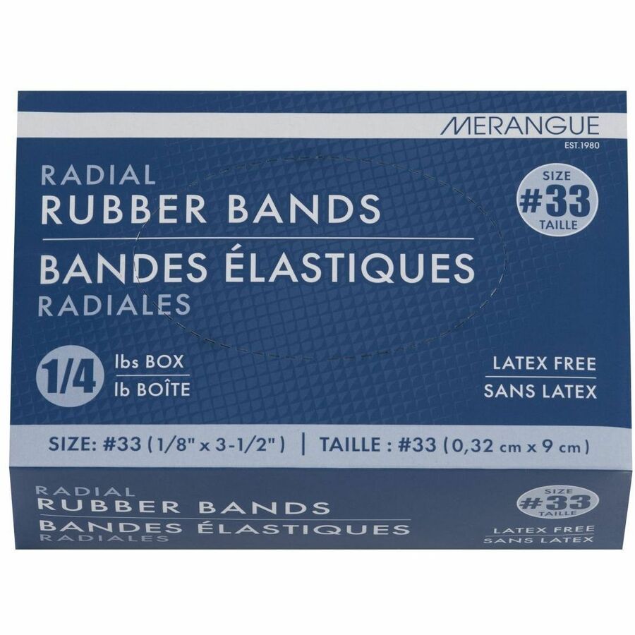 Merangue 1/4 Pound Box Size #33 Rubber Bands