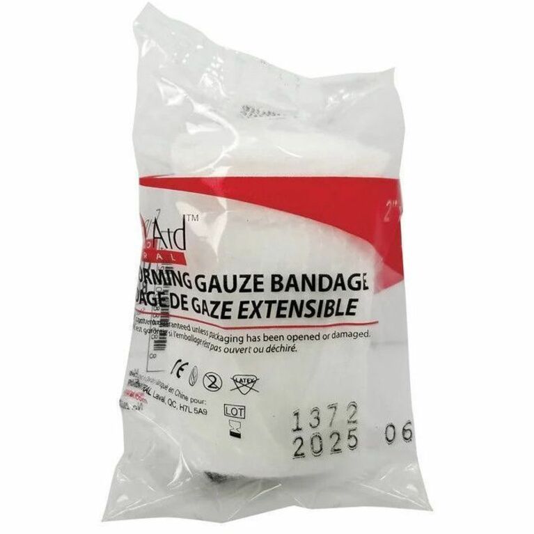 First Aid Central Conforming Gauze Bandages, 10 yards, Sterile, (2" or 4")