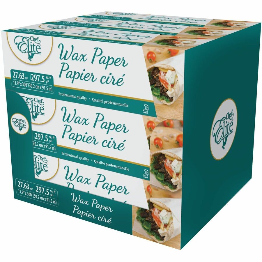 Chef Elite Wax Paper - 11.9" x 300'