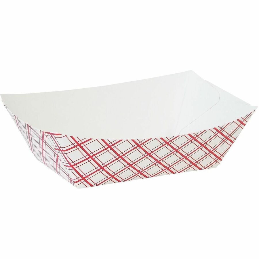 Genuine Joe Paper Food Tray - Food - Disposable - Multi - Paper Body - 1 Carton