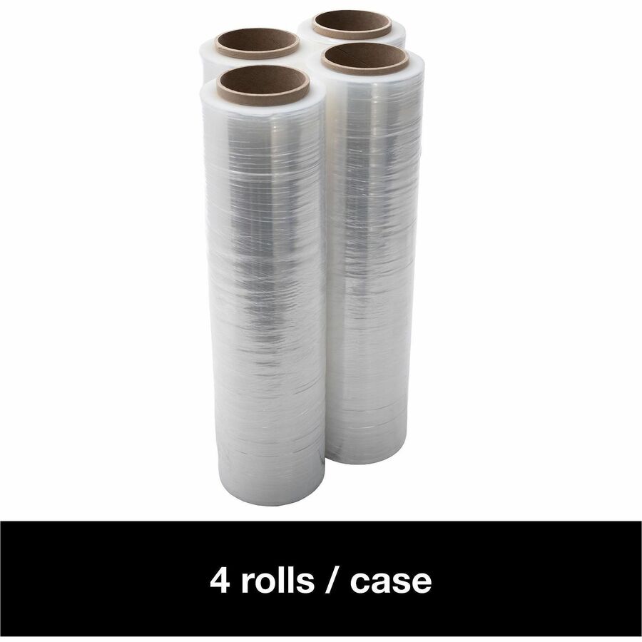 Lindenmeyr Cast Conventional Hand Film - 18" Width x 1476 ft Length - Puncture Resistant - Clear - 4 / Carton - Kennedy Office