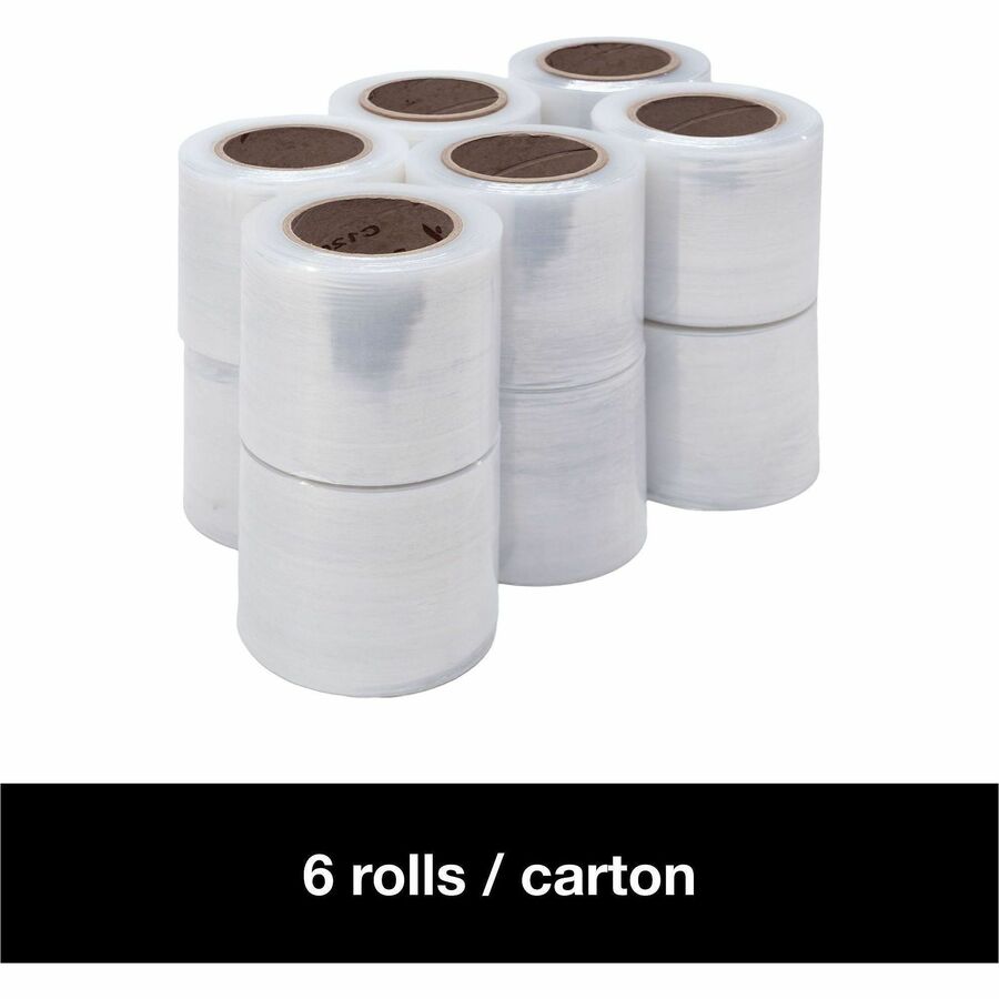 Lindenmeyr Explorer Stretch Film - 5" Width x 1000 ft Length - Puncture Resistant, Disposable - Clear - 12 / Carton - Kennedy Office