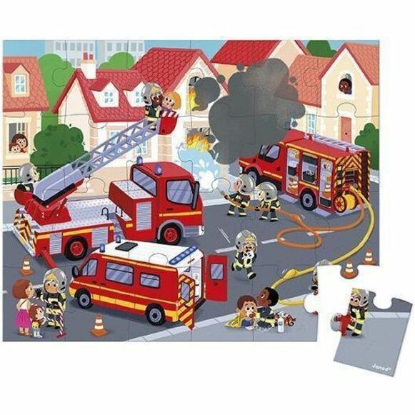 Janod Puzzle Firemen - 24 Pieces