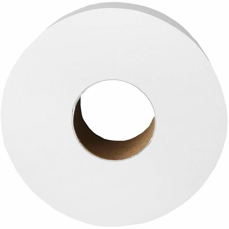 Genuine Joe Jumbo 2-Ply Bathroom Tissue - 2 Ply - 37.20" Width x 1000 ft Length - White - 1 Carton - Kennedy Office