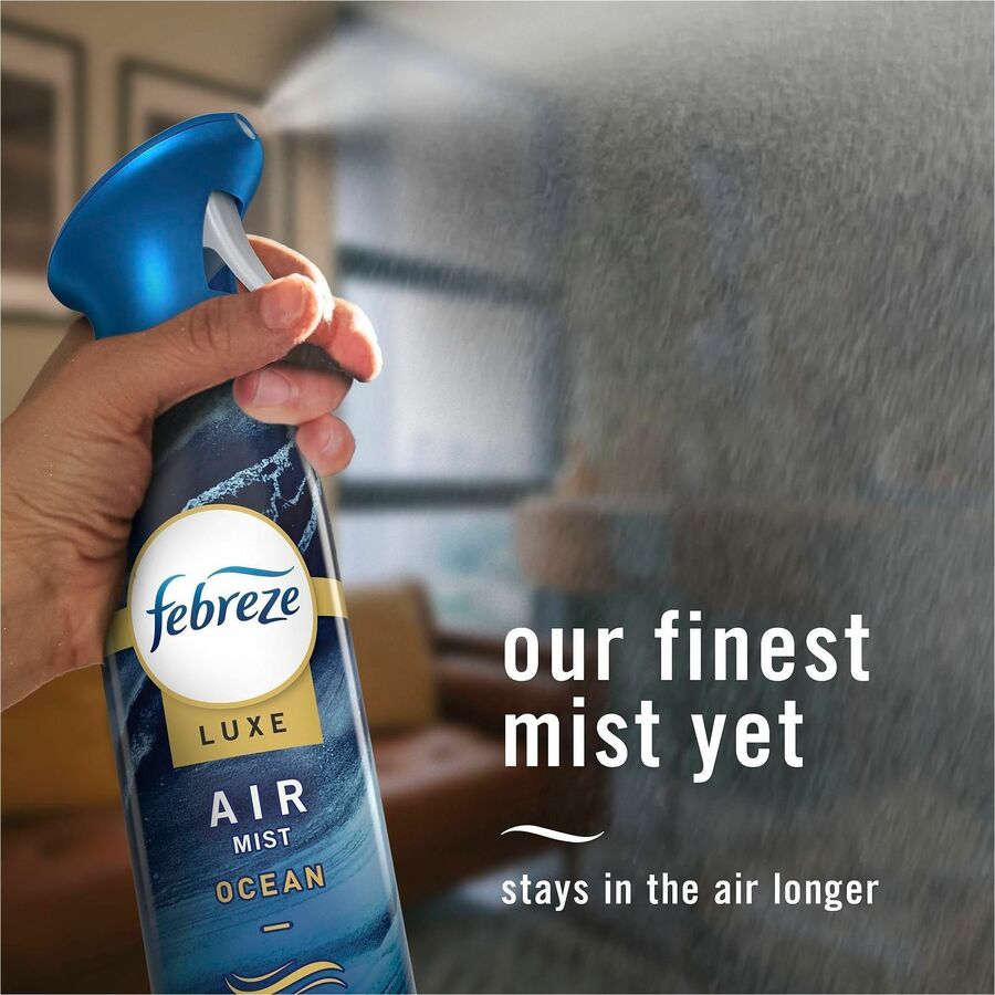 Image of Febreze Air Mist Air Freshener Spray - Spray - 8.1 fl oz (0.3 quart) - Warm Ocean Breeze - Odor Neutralizer, Long Lasting - 6 / Carton