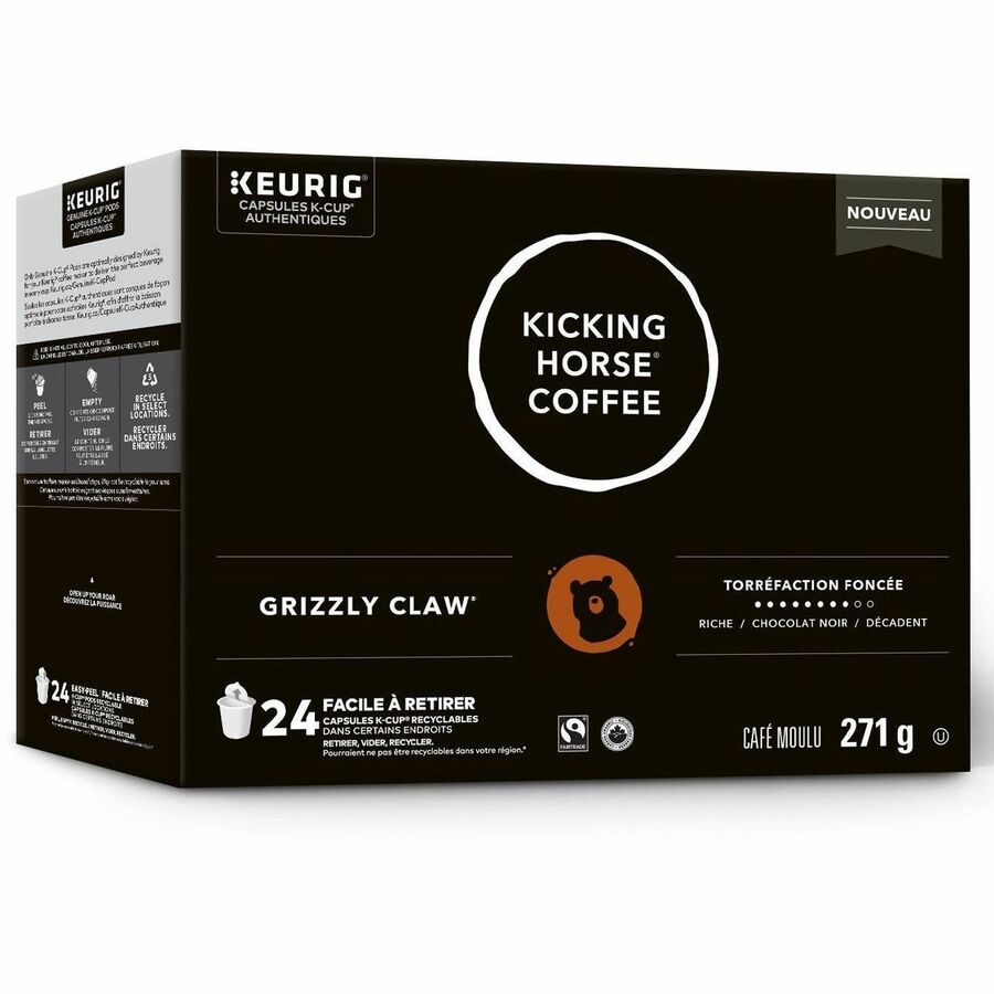 Capsules K-Cup de caf&eacute; torr&eacute;fi&eacute; fonc&eacute; Kicking Horse&reg;