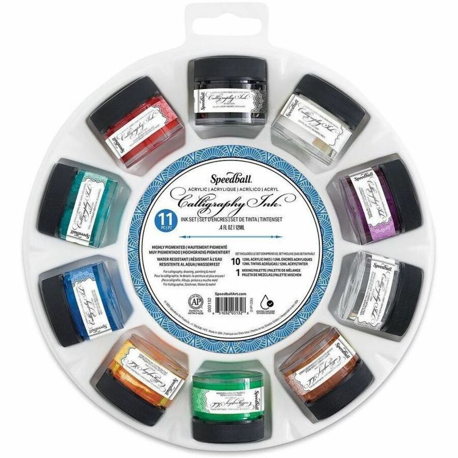 Speedball 10-Color Calligraphy Ink Set