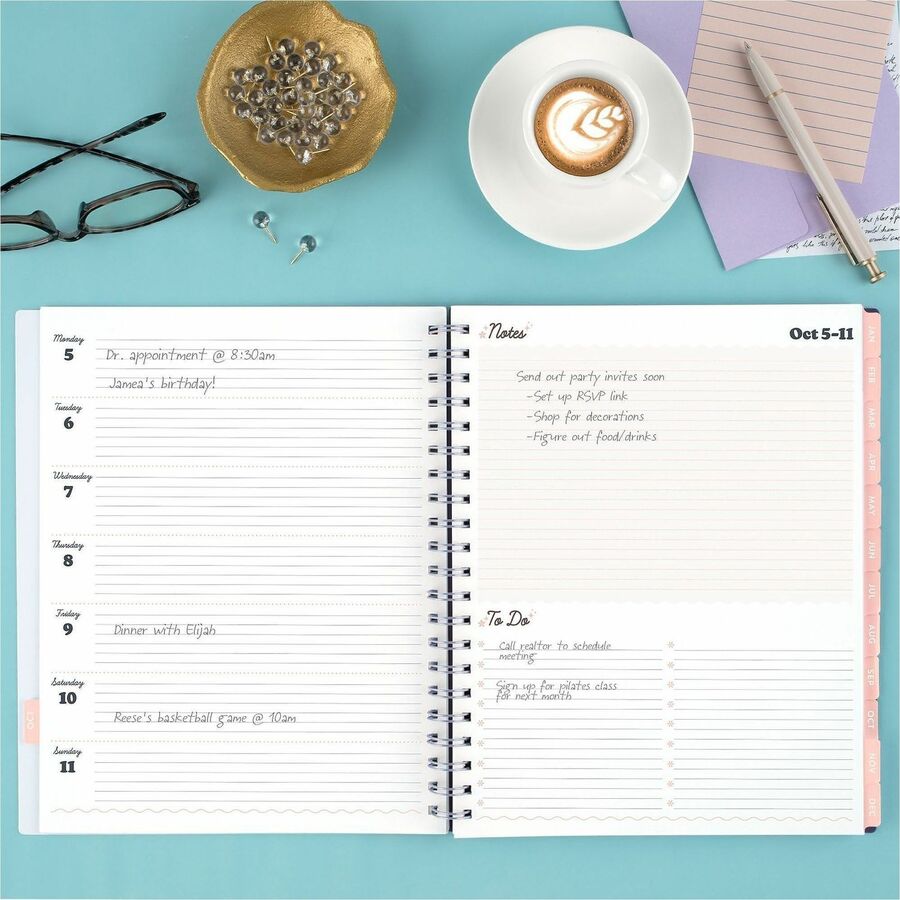 Picture of Mead CatCoq Retro Flower Weekly/Monthly Planner