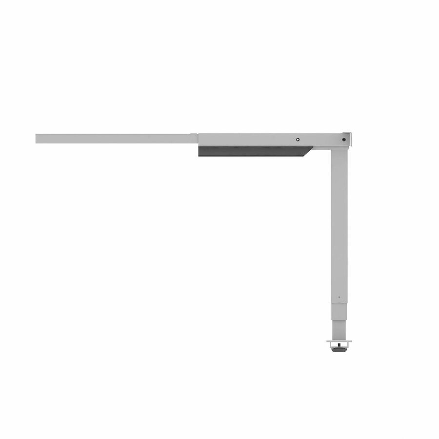 Lorell Sit-Stand 3rd-Leg Base - Silver Base - 2 Tier(s) - 275 lb Capacity - Height Adjustable - 3-Stage - 45" Height - Workstation - Assembly Required - Metal Frame Material - 1 Each