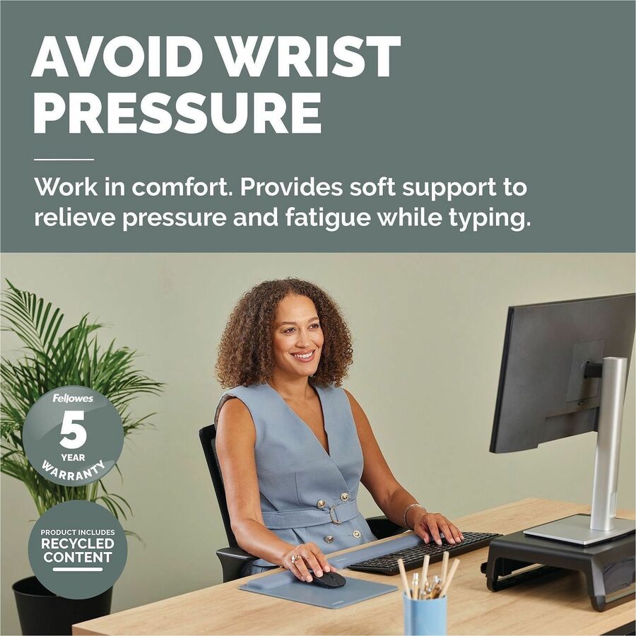 Picture of Fellowes Breyta Keyboard Wrist Rest - Blue
