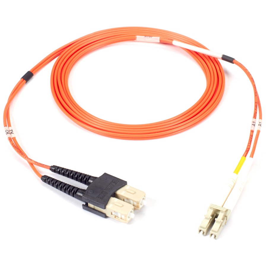 Black Box Fiber Optic Duplex Patch Cable - LC Male - SC Male - 6.56ft