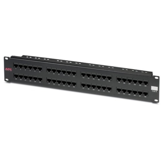 APC 48 Port Cat6 Network Patch Panel - 48 x RJ-45