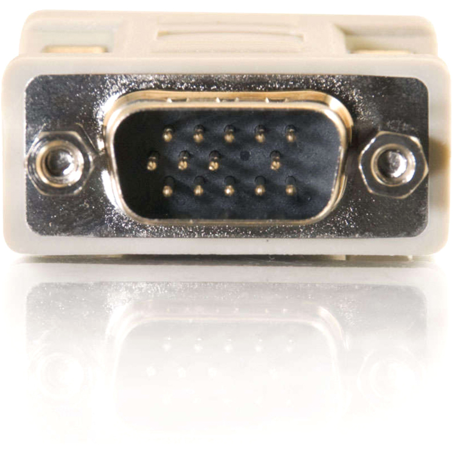 C2G HD15 VGA M/F Port Saver Adapter - 1 x 15-pin HD-15 Male - 1 x 15-pin HD-15 Female - Beige