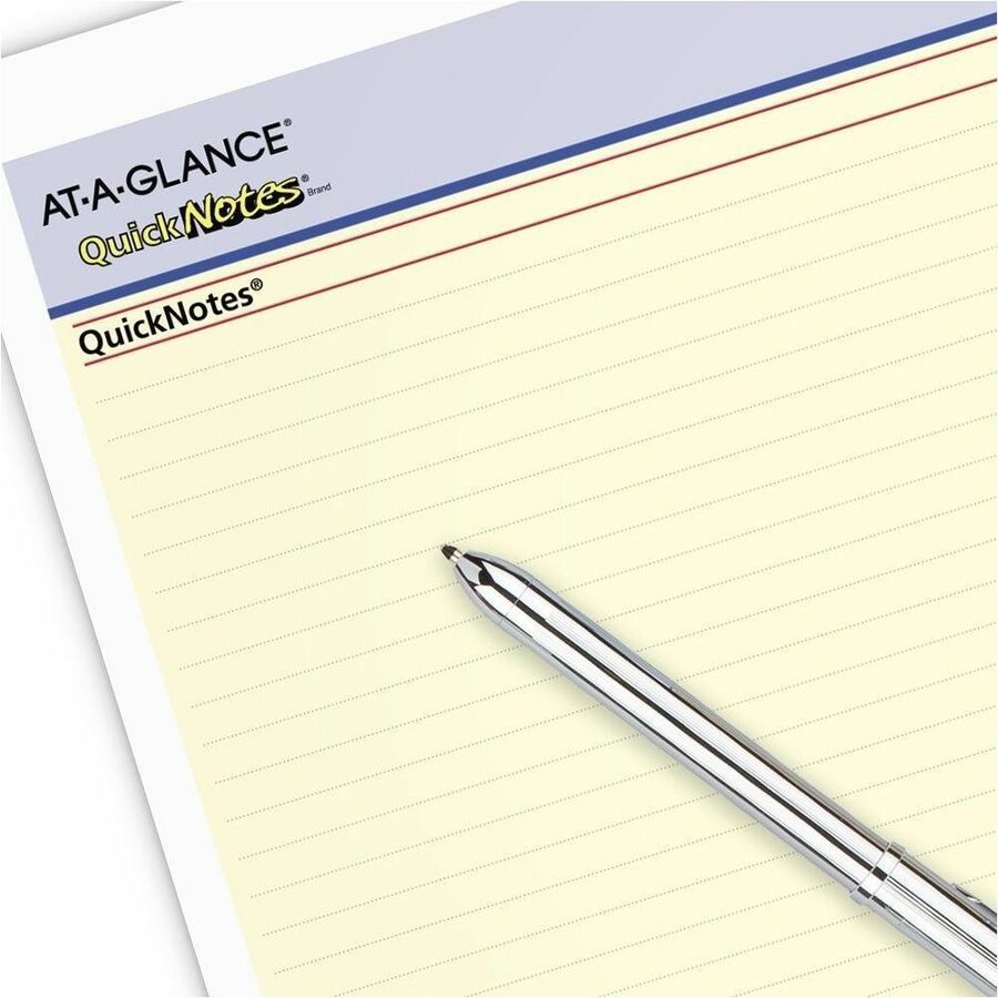 At-A-Glance QuickNotes Desk Wall Calendar - Small Size - Julian Dates - Monthly - 12 Month - January 2024 - December 2024 - 1 Month Single Page Layout 1 Month Double Page Layout - 11" x 8" White Sheet - 1.25" x 1.25" Block - Wire Bound - Paper - Hole-punc