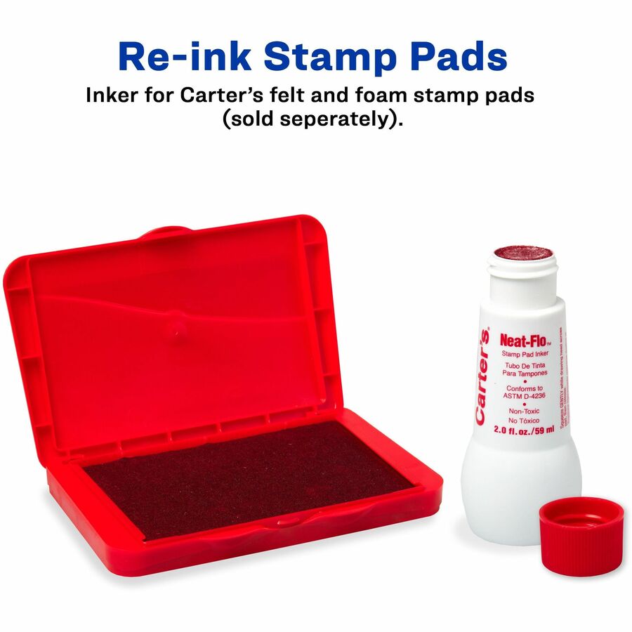 Carter's™ Stamp Pad Inker - 1 Each - Red Ink - 2 fl oz - Red