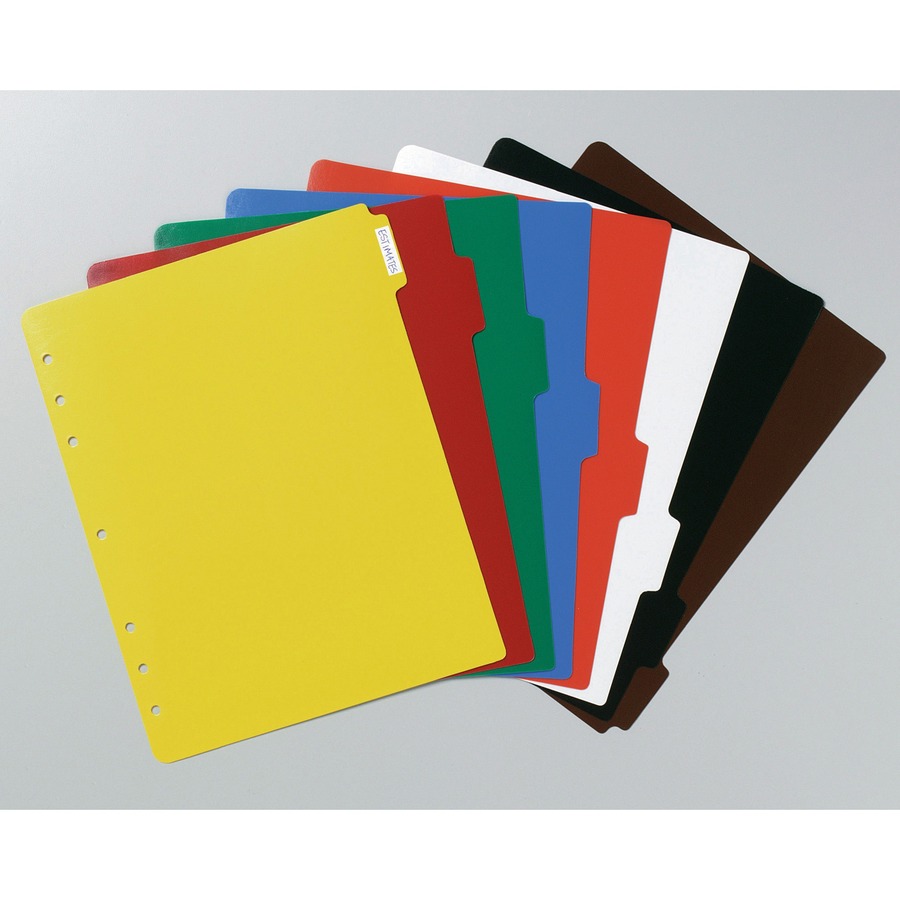 Picture of Avery&reg; Plastic Tab Dividers w/ White Labels