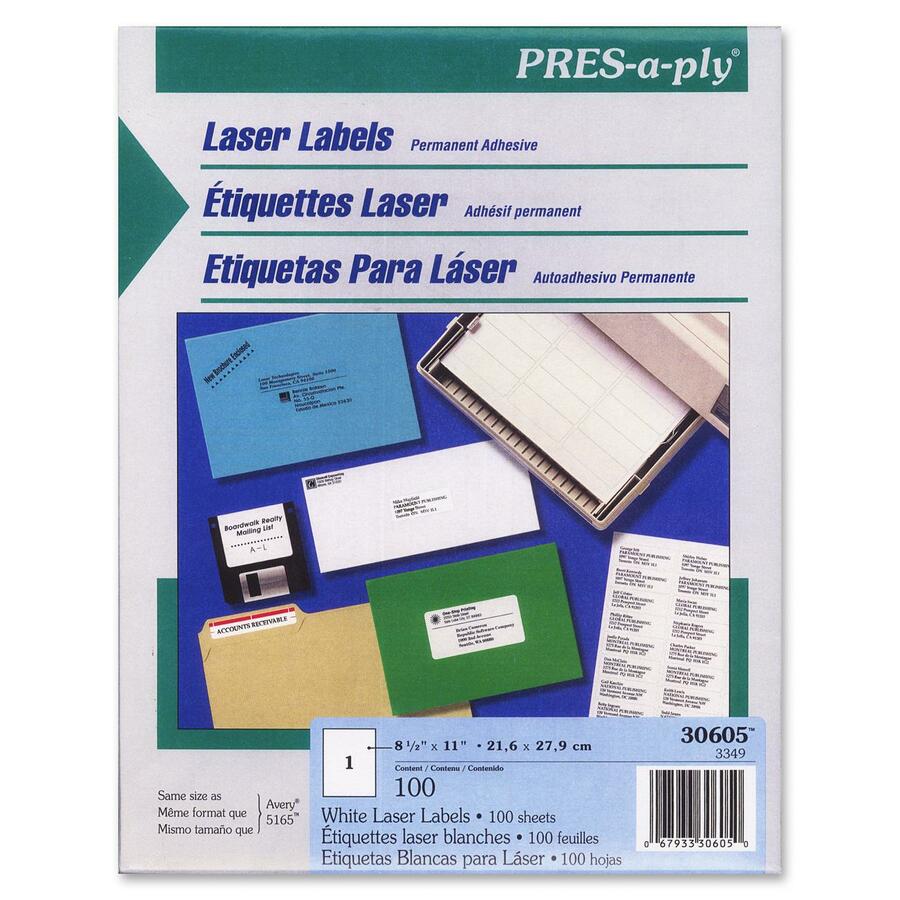 Pres a ply label template 30603