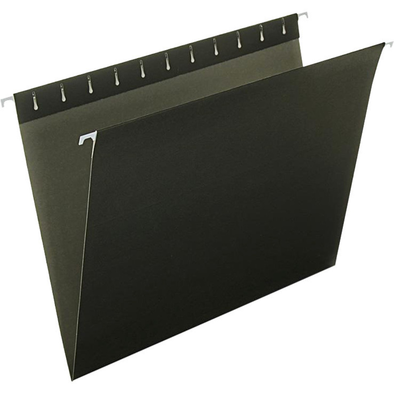 Pendaflex Recycled Hanging Folders 1/5 Cut Letter Size 81605 25/BX Black 