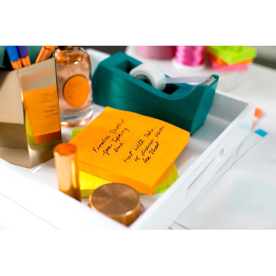 MMM6756SSUC - Post-it® Super Sticky Lined Notes - Energy