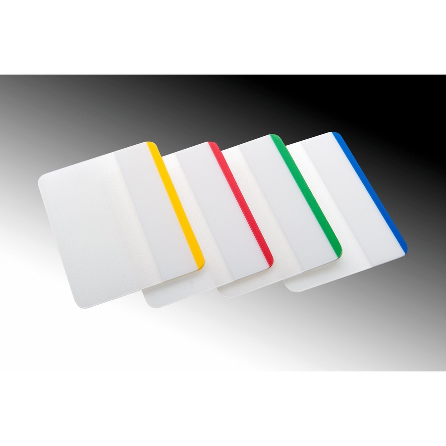 Post-it® Durable Tabs - Write-on Tab(s) - 1.50" Tab Height x 2" Tab Width - Removable - Blue, Red, Green, Yellow Tab(s) - Insertable, Durable, Repositionable, Flexible, Writable, Wear Resistant, Tear Resistant, Removable, Reusable - 24 / Pack