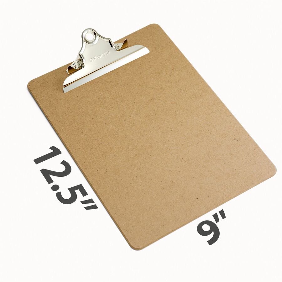 OIC 100percent Recycled Hardboard Clipboard Legal Size 9 x 15 12 Brown -  Office Depot