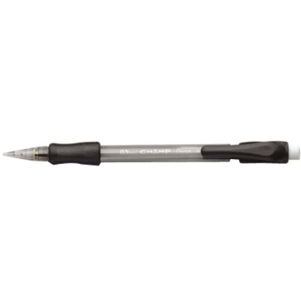 Pentel Champ Mechanical Pencils - #2 Lead - 0.5 mm Lead Diameter - Refillable - Black Barrel - 12 / Dozen
