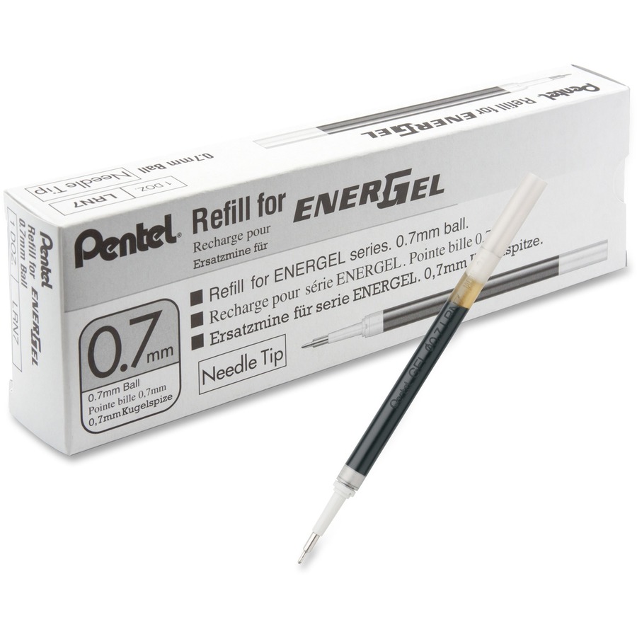 EnerGel Retractable Liquid Pen Refills - 0.70 mm, Medium Point - Black Ink - Smudge Proof, Quick-drying Ink, Glob-free - 1 Each