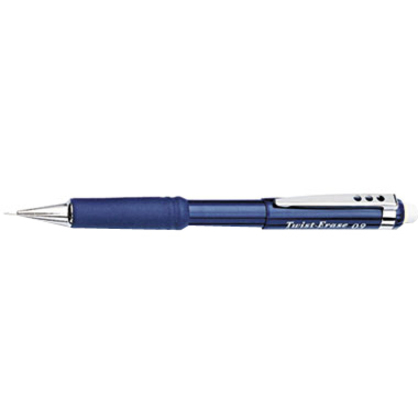 Pentel Twist-Erase III Mechanical Pencils - #2 Lead - 0.9 mm Lead Diameter - Refillable - Blue Barrel - 1 Each