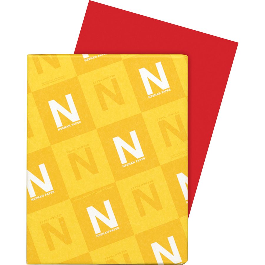 Astrobrights Inkjet, Laser Printable Multipurpose Card - Rocket Red - Letter - 8 1/2" x 11" - 65 lb Basis Weight - Smooth - 250 / Pack - FSC, Green Seal - Card Stock - NEE22841