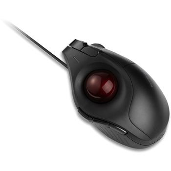 Kensington Pro Fit&#174; Ergo Vertical Wired Trackball, 9 Button(s), Red/Black