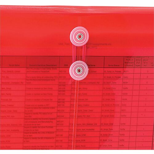 Smead Poly Booklet Envelope, Button & String, 9-3/4