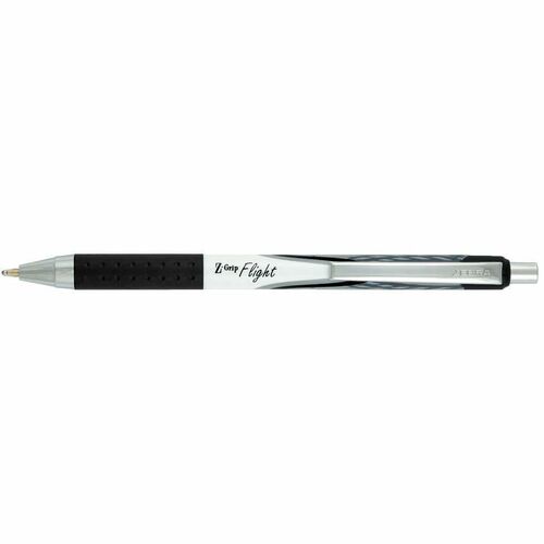 Pack De 3 Stylos Bille Zebra Z-Grip Flight - Pointe 1.2 Mm, Encre Noire, Corps Caoutchouc Confort - 10