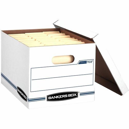Bankers Box STOR/FILE Storage Box, Letter/Legal, 450 lb, Lift-off ...