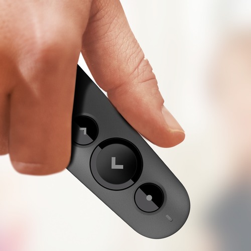 Logitech Remote Source Button Logitech R500s Wireless Laser Presentation Remote, 3 Buttons, Black - W ...