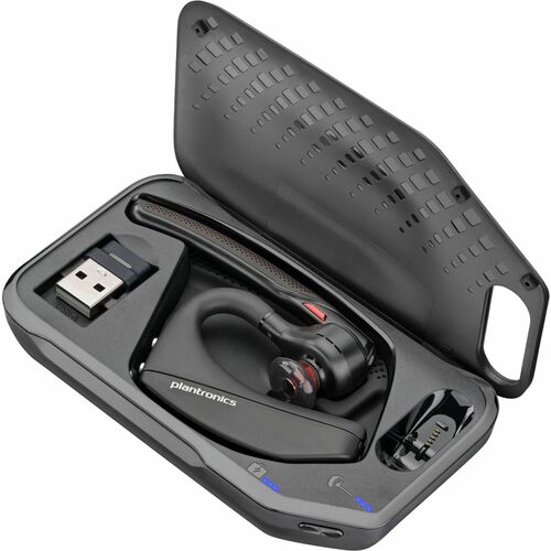 Poly Voyager 5200 UC Bluetooth Headset, USB-A, Black - W.B. Poly Voyager 5200 UC Bluetooth Headset, USB-A, Black - W.B.