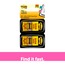 Post-it® Arrow Message Flags, "SIGN HERE", Yellow, 100 Count, 50 Flags/Dispenser, 2 Dispensers/PK Thumbnail 2