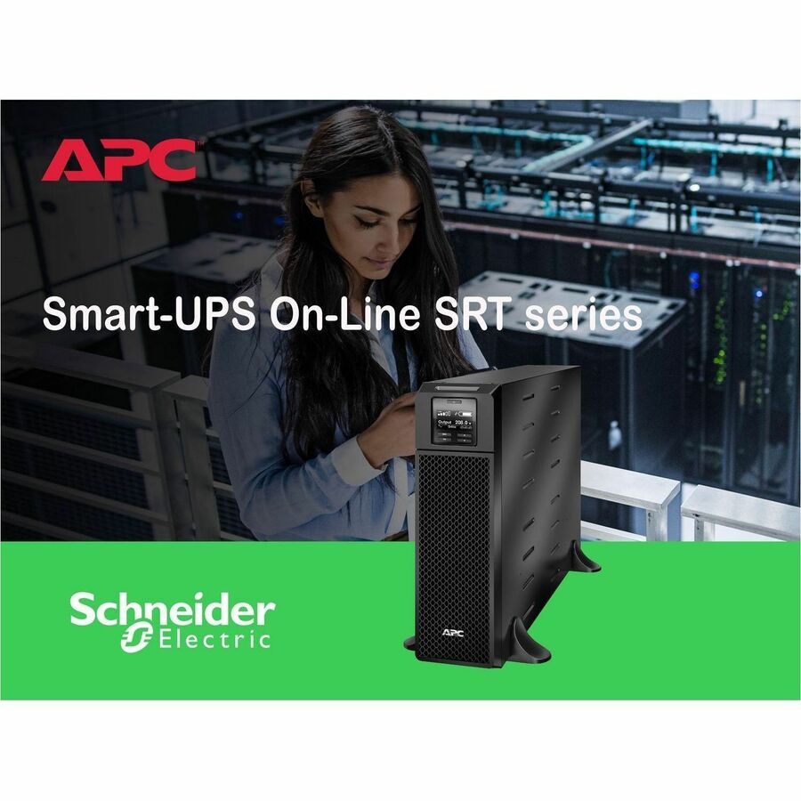 APC Smart-UPS On-Line, 5.4kVA, Tower, 208V, 2x L6-20R+2x L6-30R NEMA outlets, Network Card+SmartSlot, Extended runtime, W/O rail kit