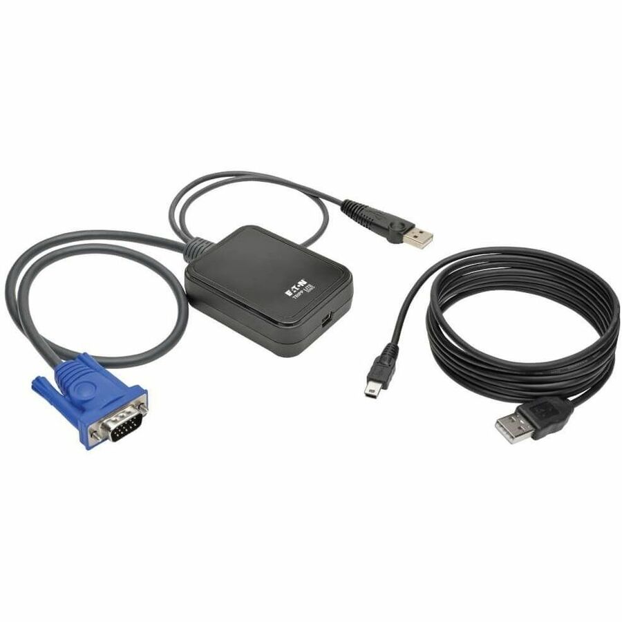 Tripp Lite by Eaton KVM Console to USB 2.0 Portable Laptop Crash Cart Adapter with File Transfer and Video Capture 1920 x 1200 @ 60 Hz