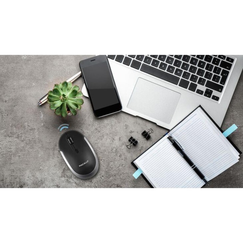 Macally Bluetooth Optical Quiet Click Mouse