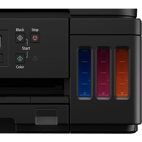 Canon PIXMA G G6020 Inkjet Multifunction Printer-Color-Copier/Scanner-4800x1200 dpi Print-Automatic Duplex Print-5000 Pages-350 sheets Input-Color Flatbed Scanner-1200 dpi Optical Scan-Wireless LAN-Wireless PictBridge-Mopria-Canon PRINT Business