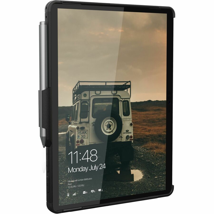 Urban Armor Gear Scout Carrying Case Microsoft Surface Go, Surface Go 2, Surface Go 3, Surface Go 4 Tablet - Black
