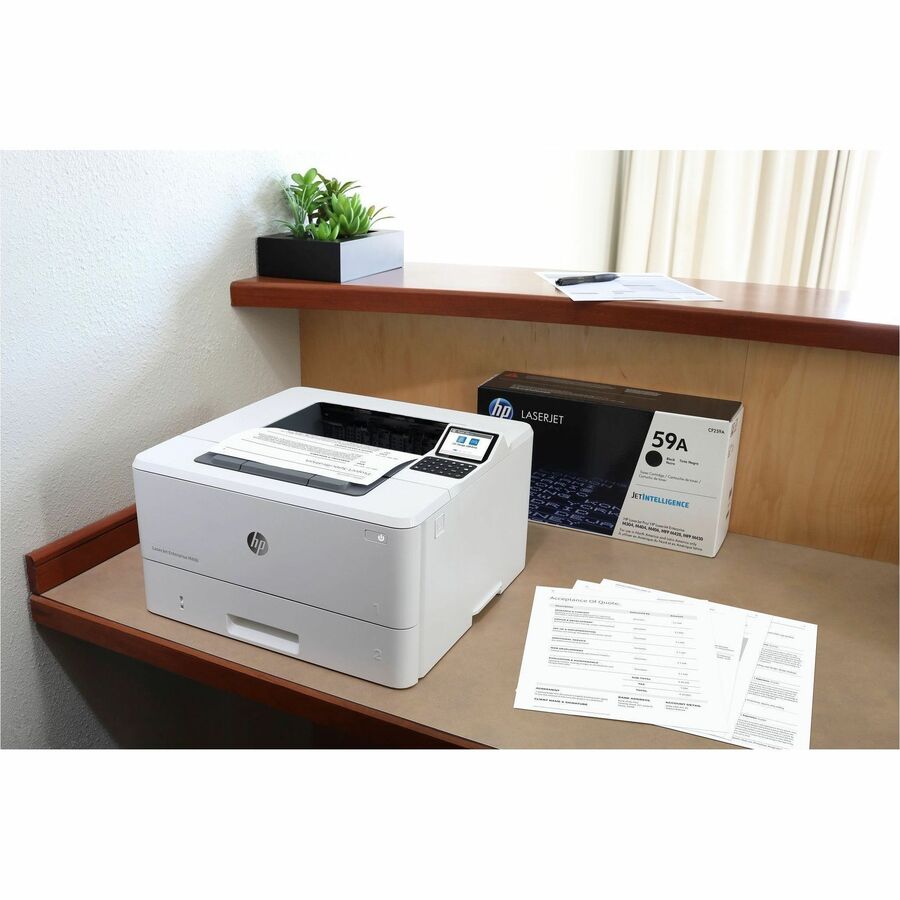 HP LaserJet Enterprise M406dn Desktop Laser Printer - Monochrome