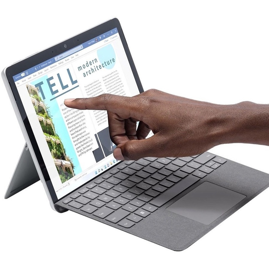 Microsoft Surface Go 3 Tablet - 10.5" - Core i3 10th Gen i3-10100Y Dual-core (2 Core) 1.30 GHz - 8 GB RAM - 128 GB SSD - Windows 11 Pro - 4G - Platinum