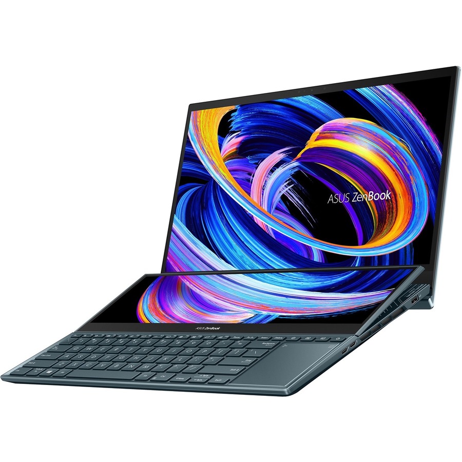 Asus ZenBook Pro Duo 15 UX582 UX582HS-XH99T 15.6" Touchscreen Notebook - 4K UHD - Intel Core i9 11th Gen i9-11900H - 32 GB - 1 TB SSD - Celestial Blue