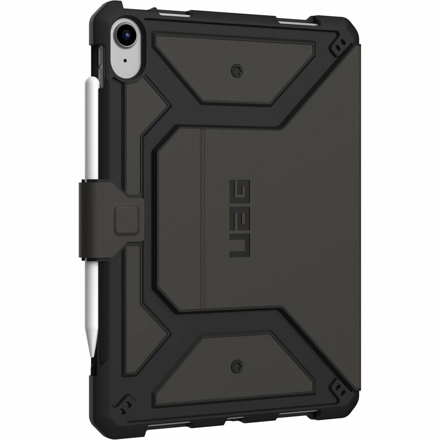 Urban Armor Gear Metropolis SE Rugged Carrying Case (Folio) for 10.9" Apple iPad (2022) Tablet, Apple Pencil, Stylus - Black